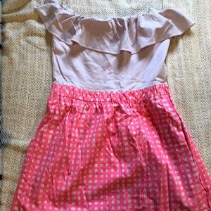 Strapless stretch Lilly Pulitzer dress